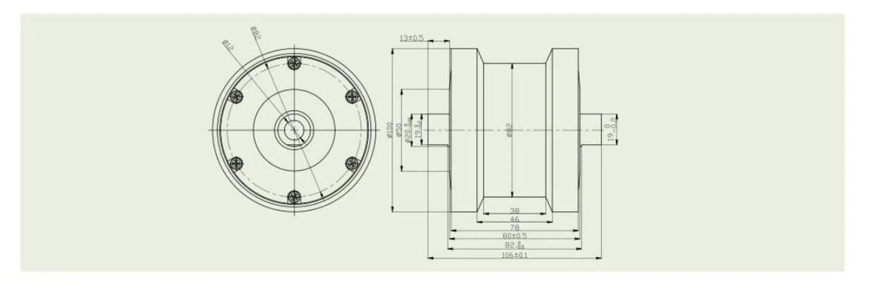 VSD-HUB-40-motor outline VSD-HUB-40-motor outline